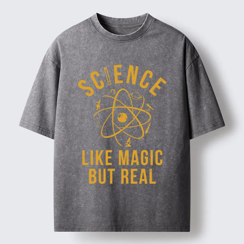 Tokyo-Tiger Science Is Magic Washed T-Shirt