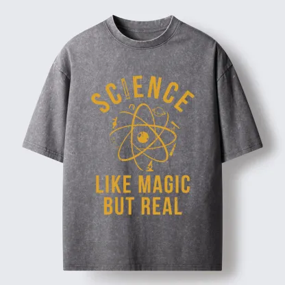 Tokyo-Tiger Science Is Magic Washed T-Shirt