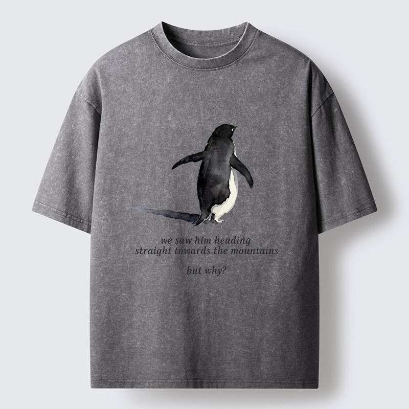 Tokyo-Tiger Lonely Penguin Washed T-Shirt