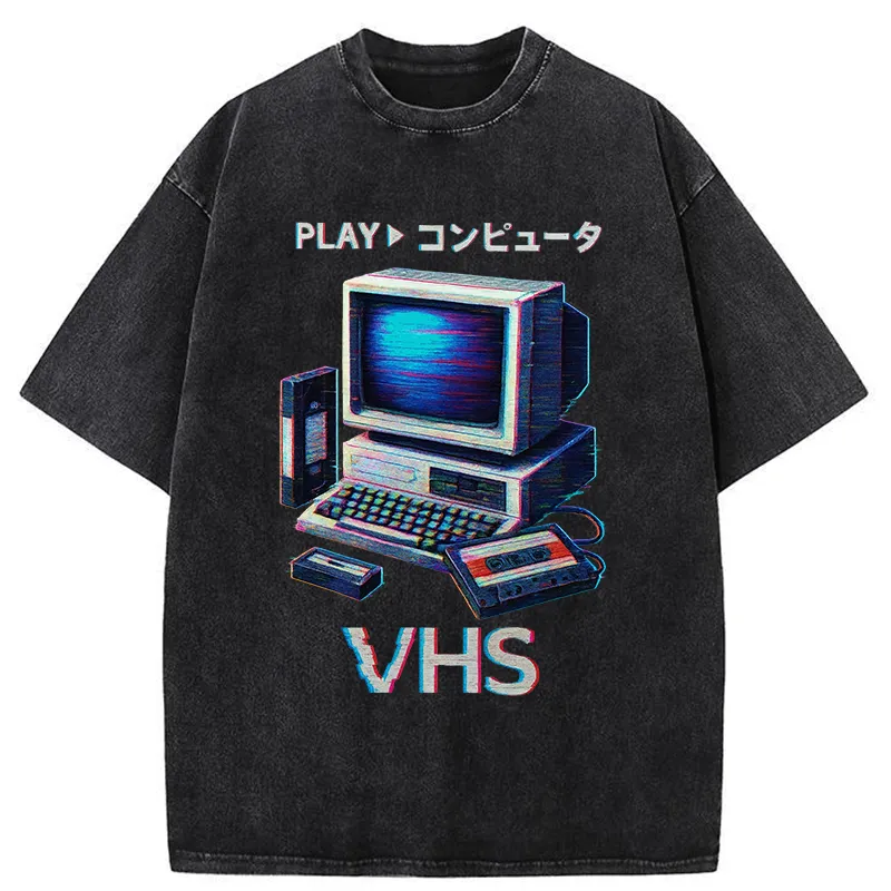 Tokyo-Tiger Vintage VHS Washed T-Shirt