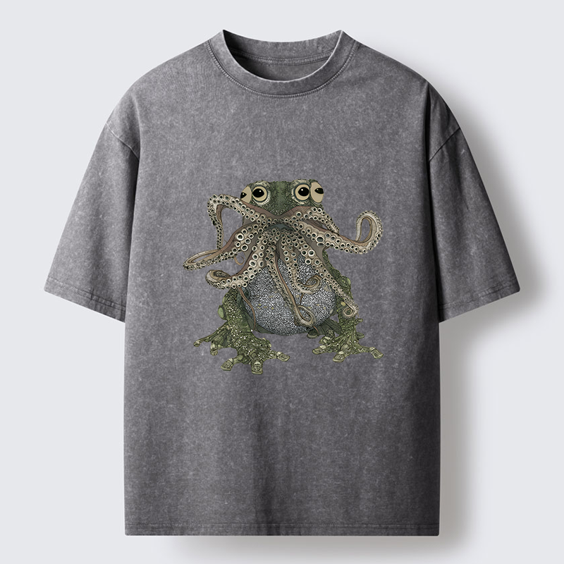 Tokyo-Tiger Ugly Frog Washed T-Shirt