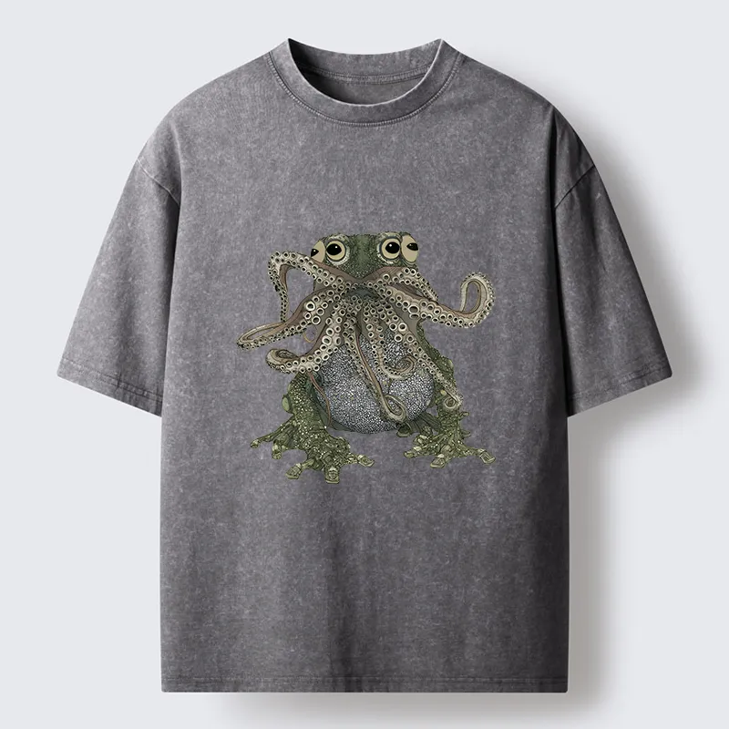 Tokyo-Tiger Ugly Frog Washed T-Shirt