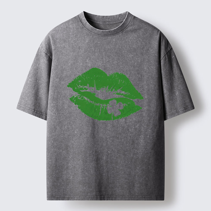 Tokyo-Tiger Lucky Kiss Washed T-Shirt