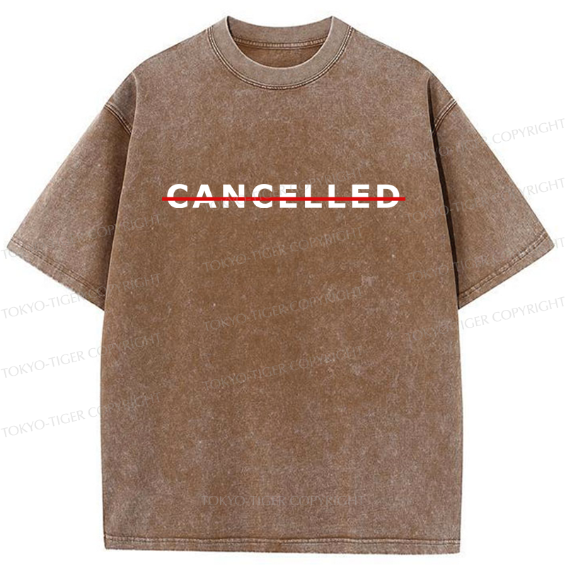 Tokyo-Tiger Cancelled Washed T-Shirt