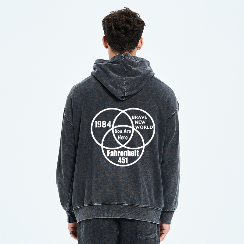 Tokyo-Tiger Multidimensional Thinking And Rebellion Washed Zip Hoodie