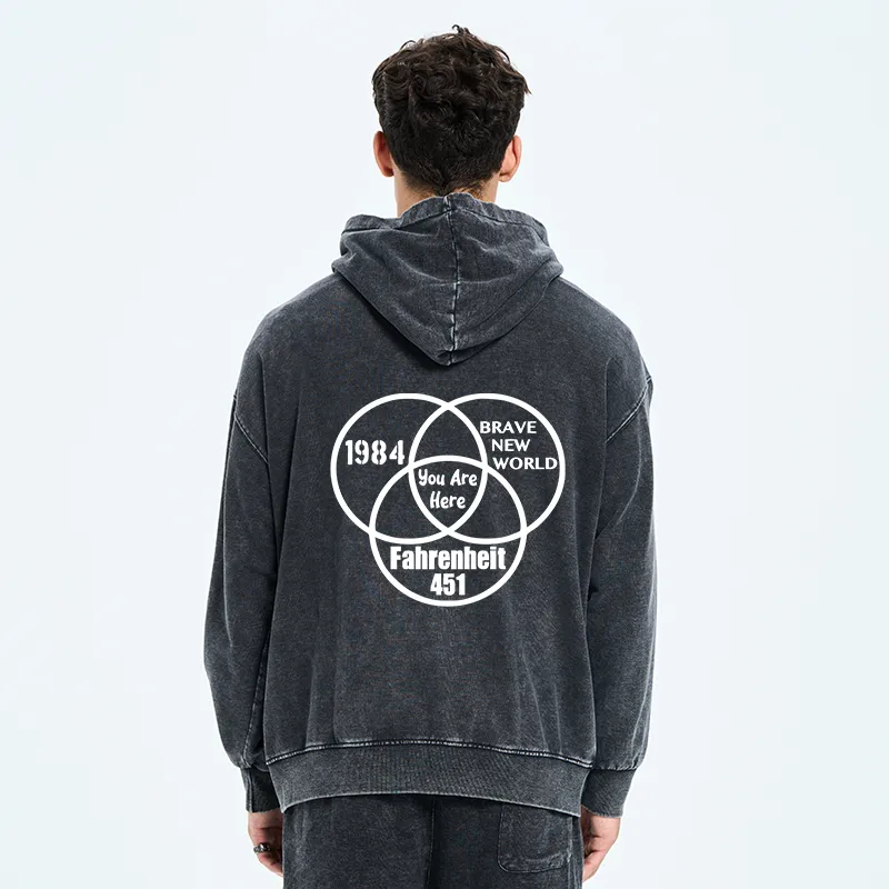 Tokyo-Tiger Multidimensional Thinking And Rebellion Washed Zip Hoodie