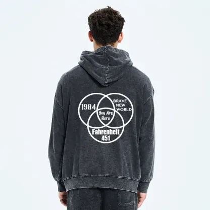Tokyo-Tiger Multidimensional Thinking And Rebellion Washed Zip Hoodie