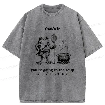 Tokyo-Tiger Fool 're Going In The Soup Washed T-Shirt