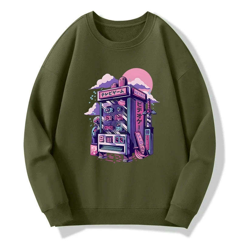 Tokyo-Tiger Japanese Vending Machines Sweatshirt