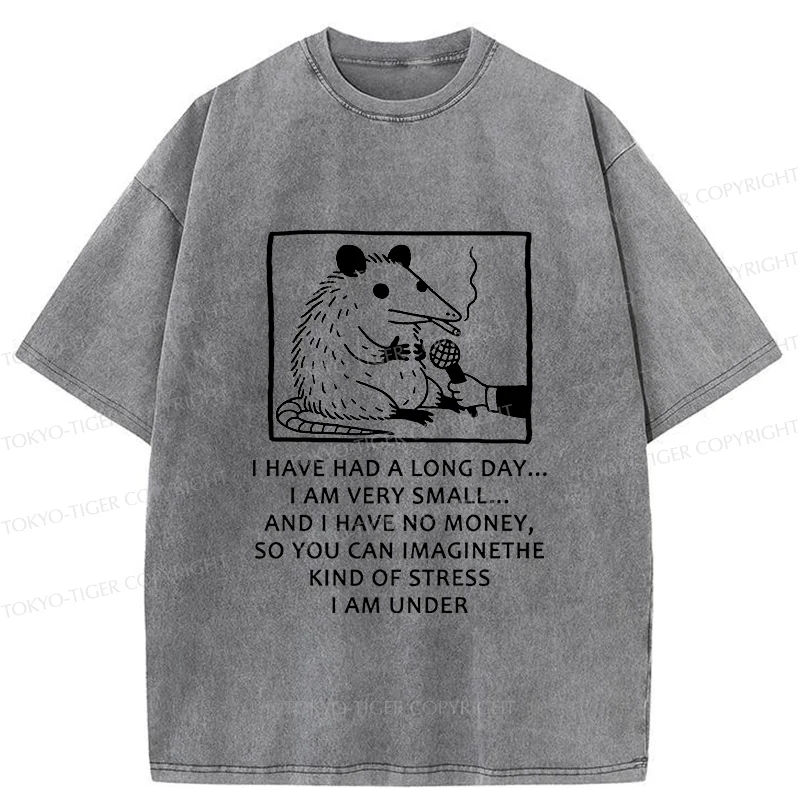 Tokyo-Tiger Contemporary Possum Interview Washed T-Shirt