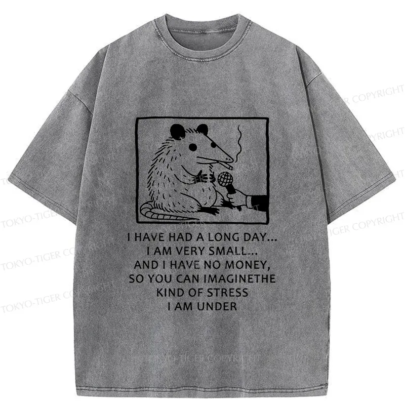 Tokyo-Tiger Contemporary Possum Interview Washed T-Shirt