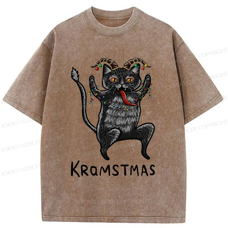 Tokyo-Tiger Kramstmas Japanese Washed T-Shirt