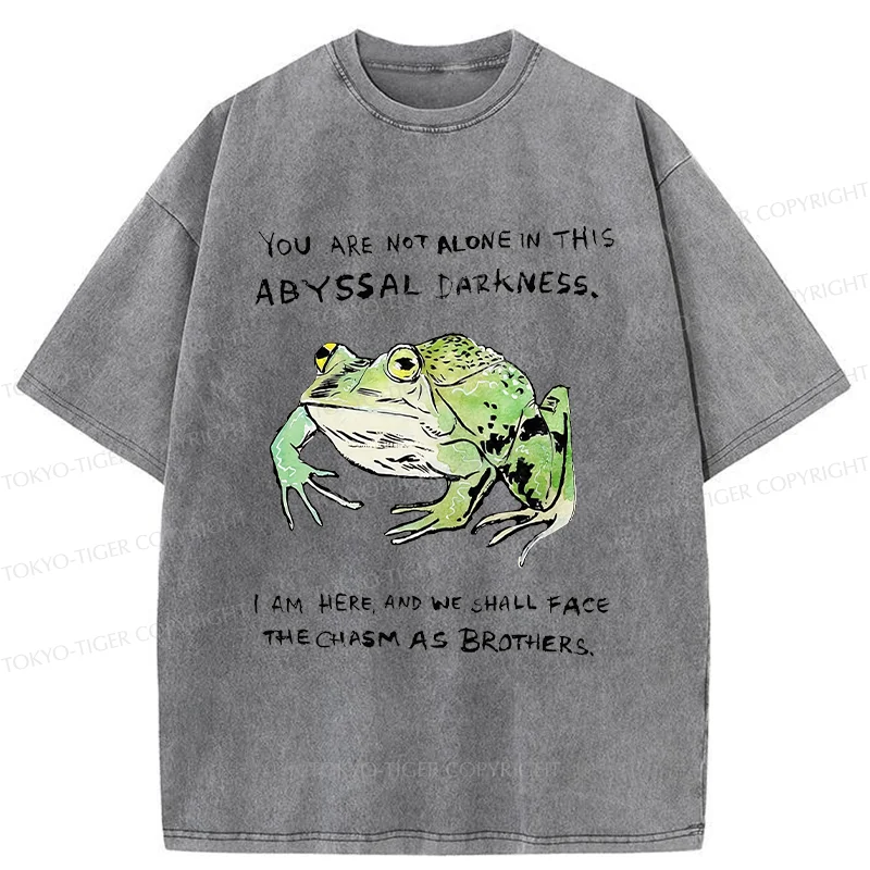 Tokyo-Tiger Support Your Frog Friends Washed T-Shirt