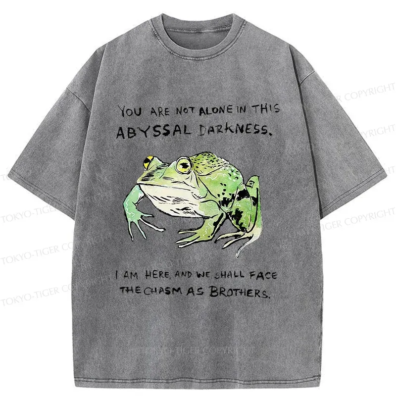 Tokyo-Tiger Support Your Frog Friends Washed T-Shirt