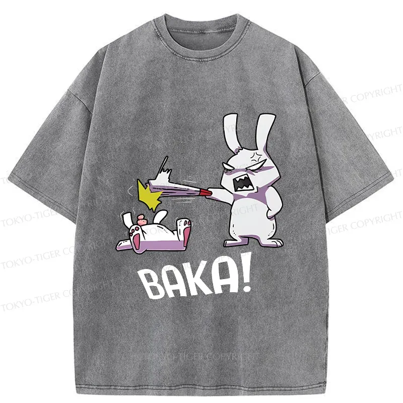 Tokyo-Tiger Stupid Rabbit Washed T-Shirt