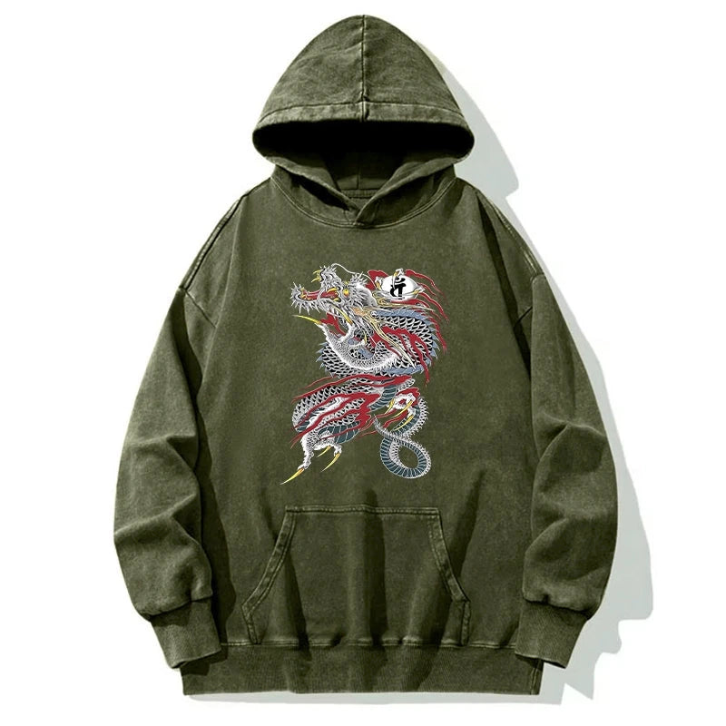 Tokyo-Tiger Dragon of Dojima Washed Hoodie