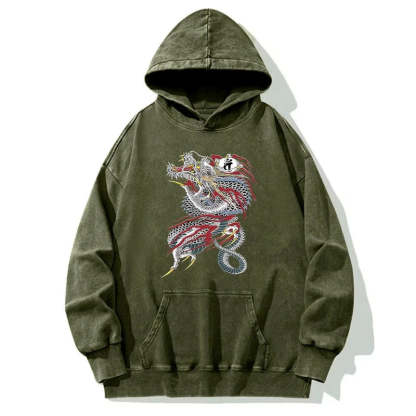 Tokyo-Tiger Dragon of Dojima Washed Hoodie
