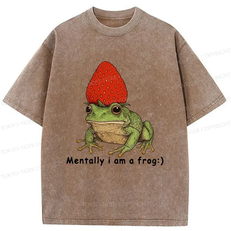 Tokyo-Tiger Strawberry Frog Washed T-Shirt