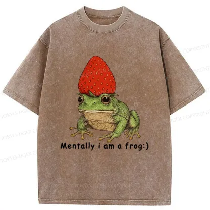 Tokyo-Tiger Strawberry Frog Washed T-Shirt