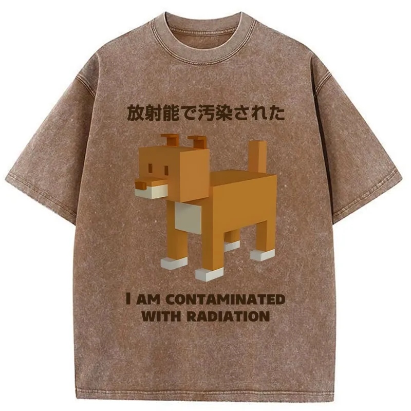 Tokyo-Tiger Dog Contaminated By Radiation Washed T-Shirt