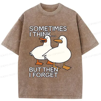 Tokyo-Tiger Funny Goose Washed T-Shirt