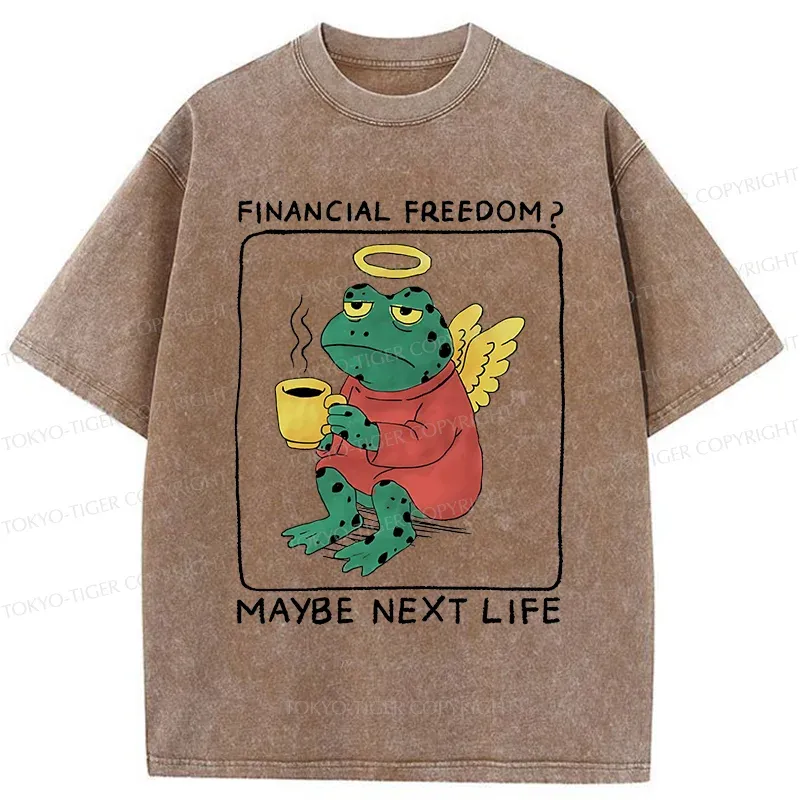 Tokyo-Tiger Frog Imagining The Future Washed T-Shirt
