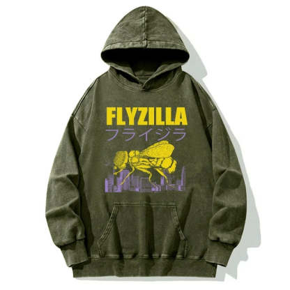 Tokyo-Tiger Giant Fly Japanese Washed Hoodie