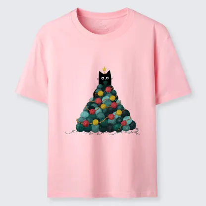Tokyo-Tiger Yarn Christmas Tree Cat Classic T-Shirt