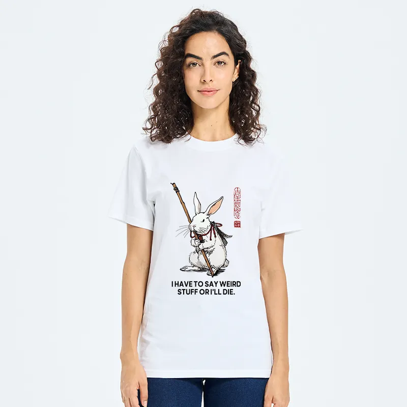 Tokyo-Tiger Rabbit Gotta Say Weird Stuff Or Die Classic T-Shirt