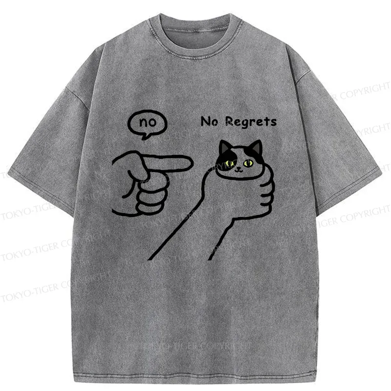 Tokyo-Tiger Criticized Cat Washed T-Shirt