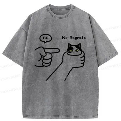 Tokyo-Tiger Criticized Cat Washed T-Shirt
