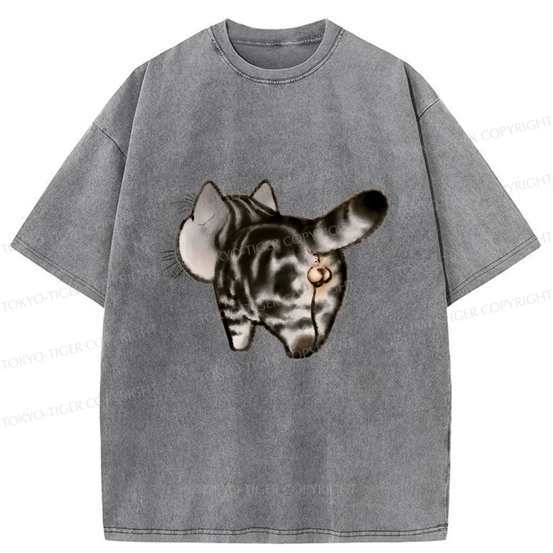 Tokyo-Tiger Cat's Back Washed T-Shirt