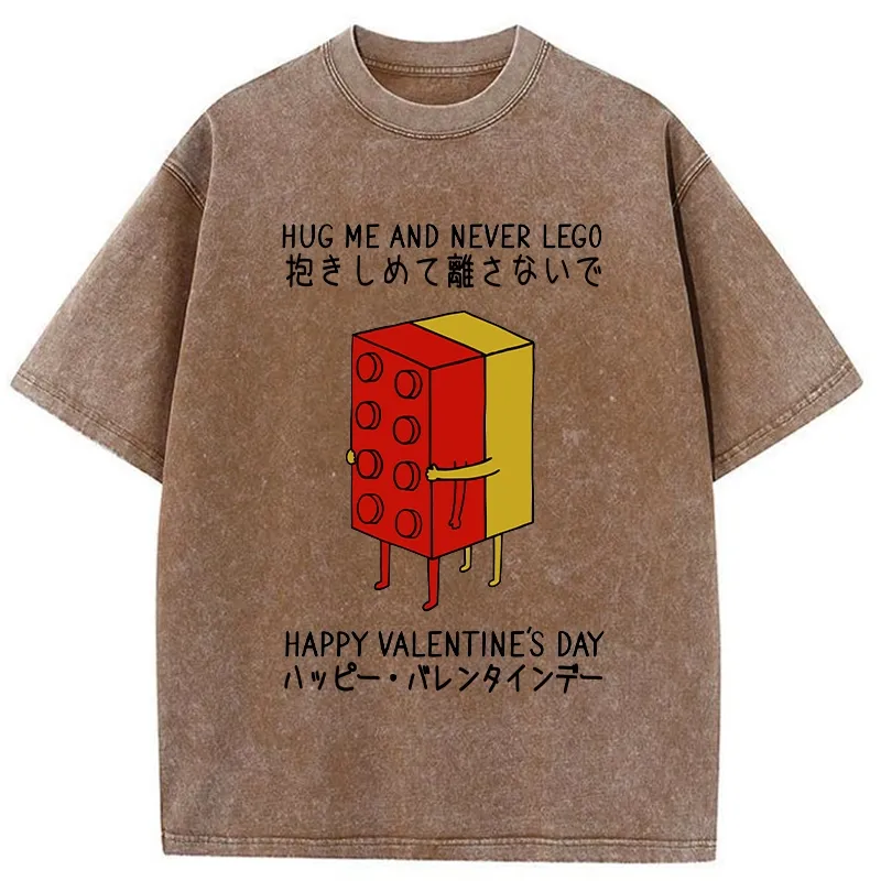 Tokyo-Tiger Hug Me And Don't Let Go Washed T-Shirt