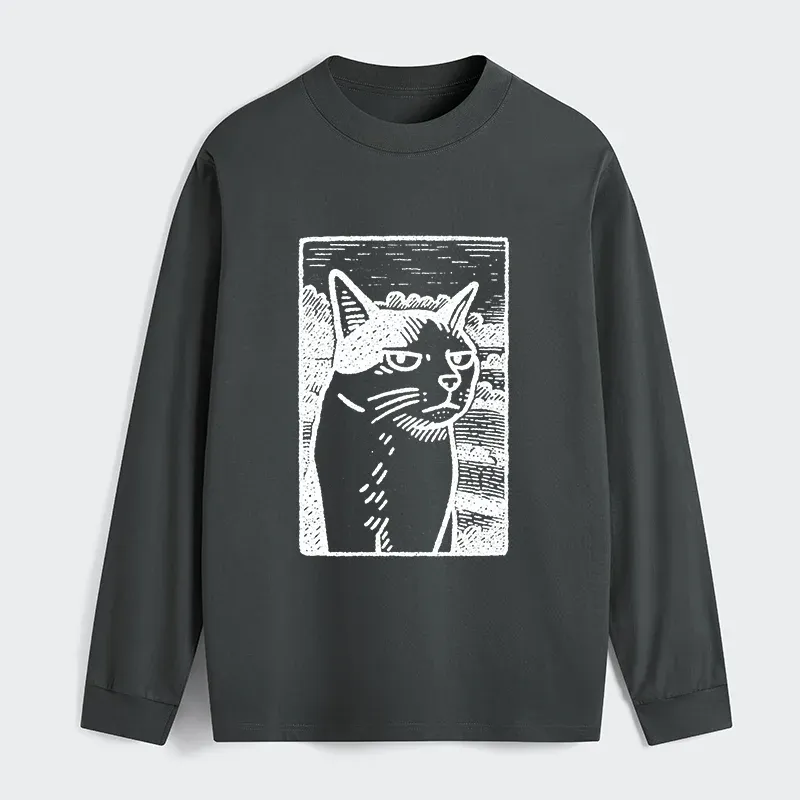 Tokyo-Tiger Cat's Hateful Eyes Classic Long Sleeve T-Shirt