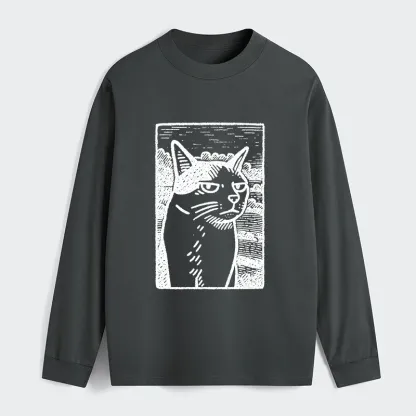 Tokyo-Tiger Cat's Hateful Eyes Classic Long Sleeve T-Shirt