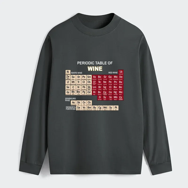 Tokyo-Tiger Table of Elements of Wine Classic Long Sleeve T-Shirt