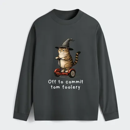 Tokyo-Tiger Orange Cat Riding Segway-style Classic Long Sleeve T-Shirt