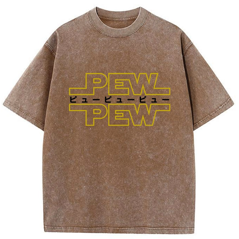 Tokyo-Tiger Pew Pew Japanese Washed T-Shirt