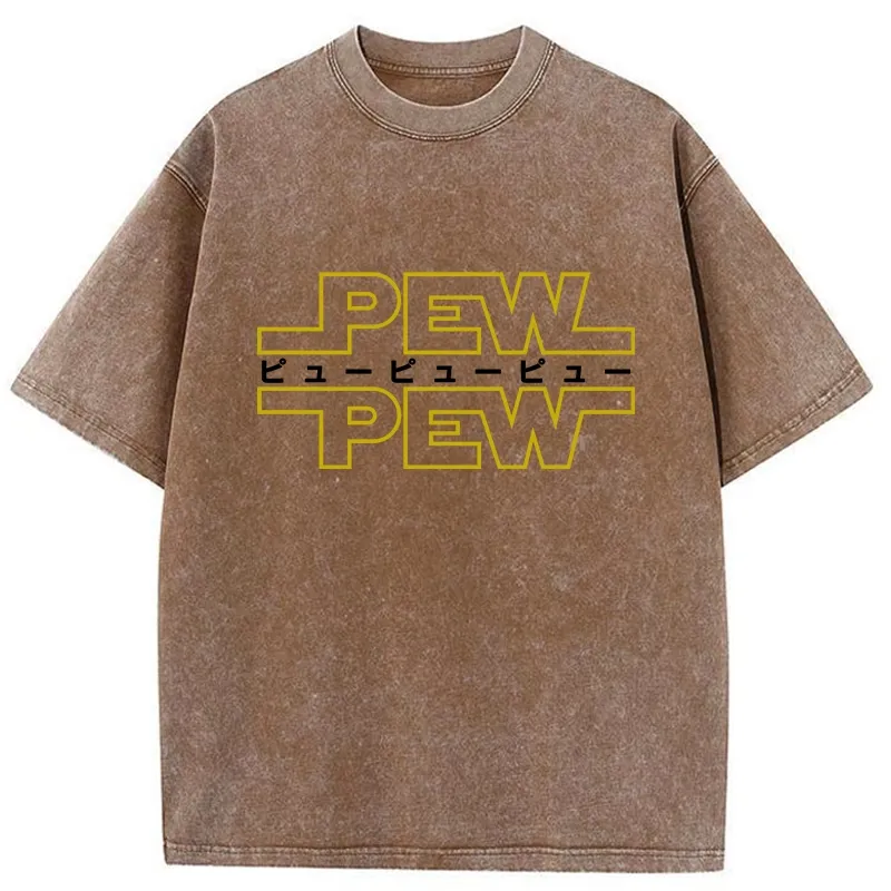 Tokyo-Tiger Pew Pew Japanese Washed T-Shirt