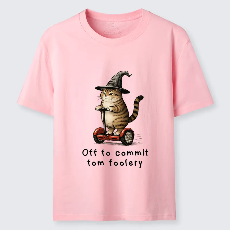 Tokyo-Tiger Orange Cat Riding Segway-style Classic T-Shirt