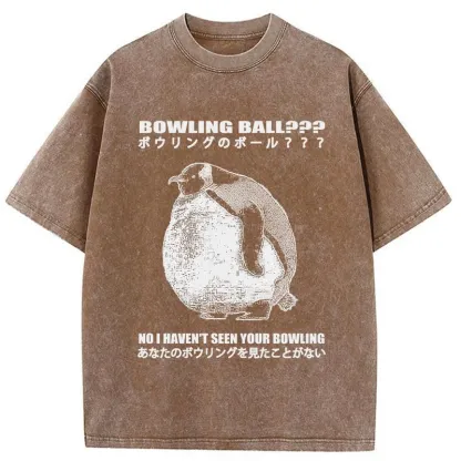 Tokyo-Tiger Where's My Bowling Ball Washed T-Shirt