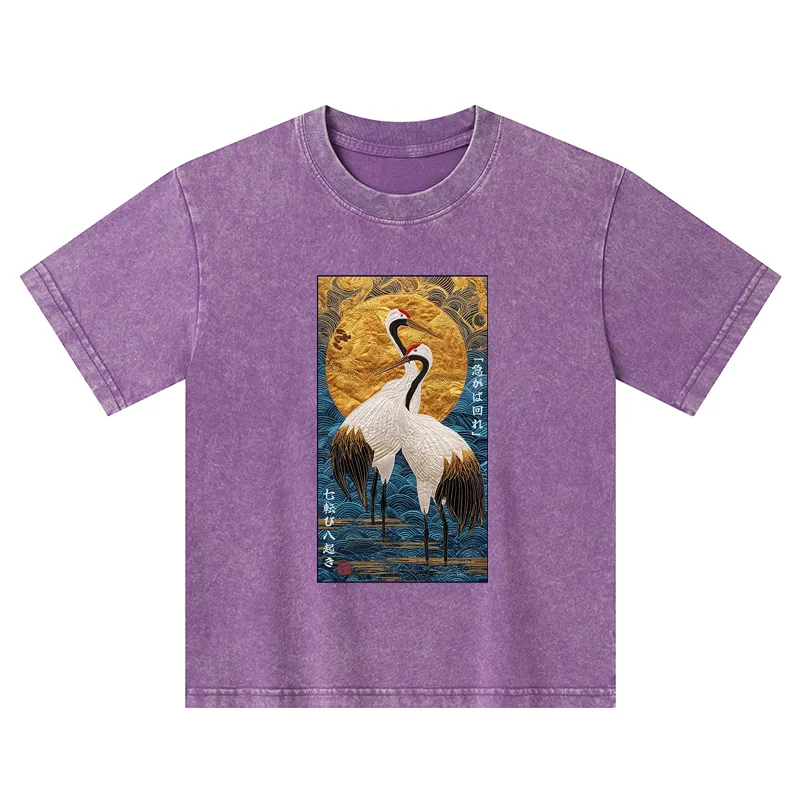 Tokyo-Tiger Fall Seven, Rise Eight - Haste Makes Waste Kids Washed T-Shirt
