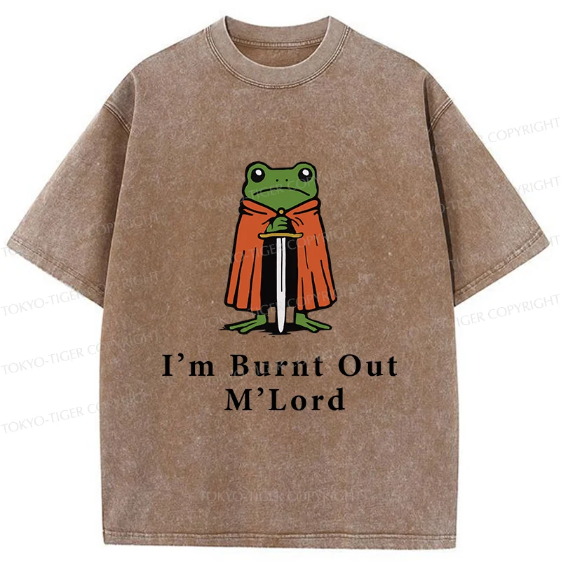 Tokyo-Tiger I’m Burnt Out M’Lord Washed T-Shirt