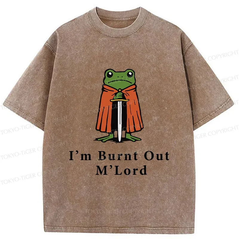 Tokyo-Tiger I’m Burnt Out M’Lord Washed T-Shirt Sale