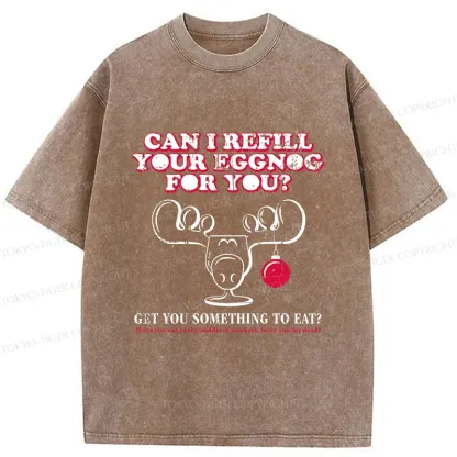 Tokyo-Tiger Funny Christmas Jokes Washed T-Shirt