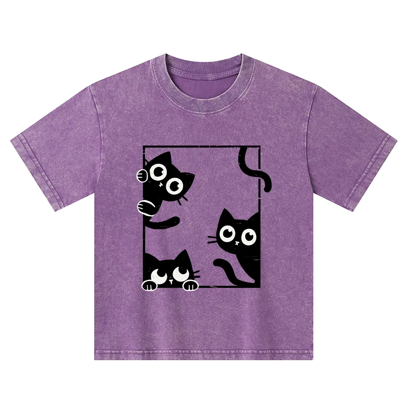 Tokyo-Tiger Looking At Your Cats Kids Washed T-Shirt