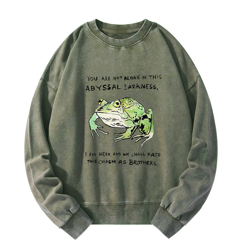Tokyo-Tiger Support Your Frog Friends Washed Sweatshirt