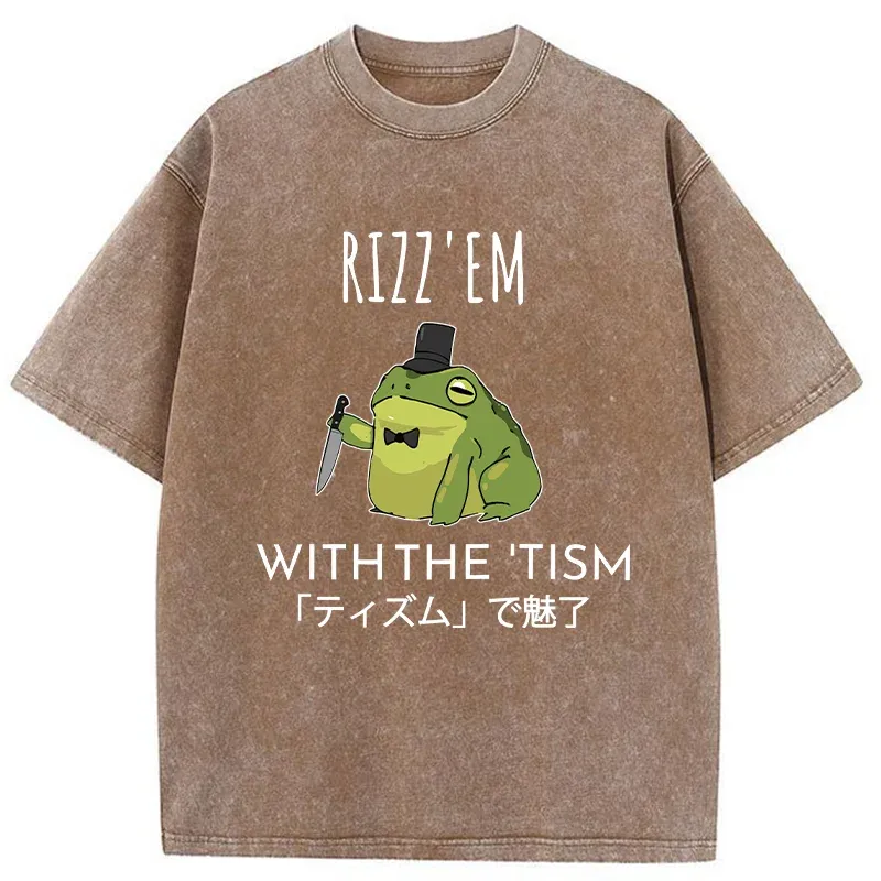 Tokyo-Tiger Gentleman Frog Killer Washed T-Shirt