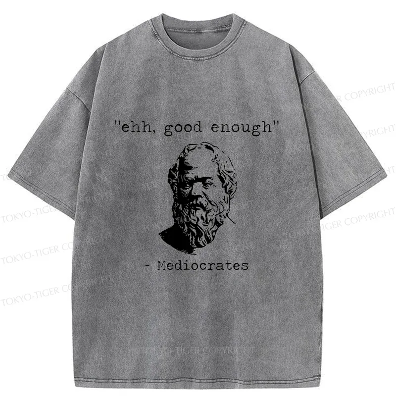 Tokyo-Tiger Mediocrates Meme Washed T-Shirt
