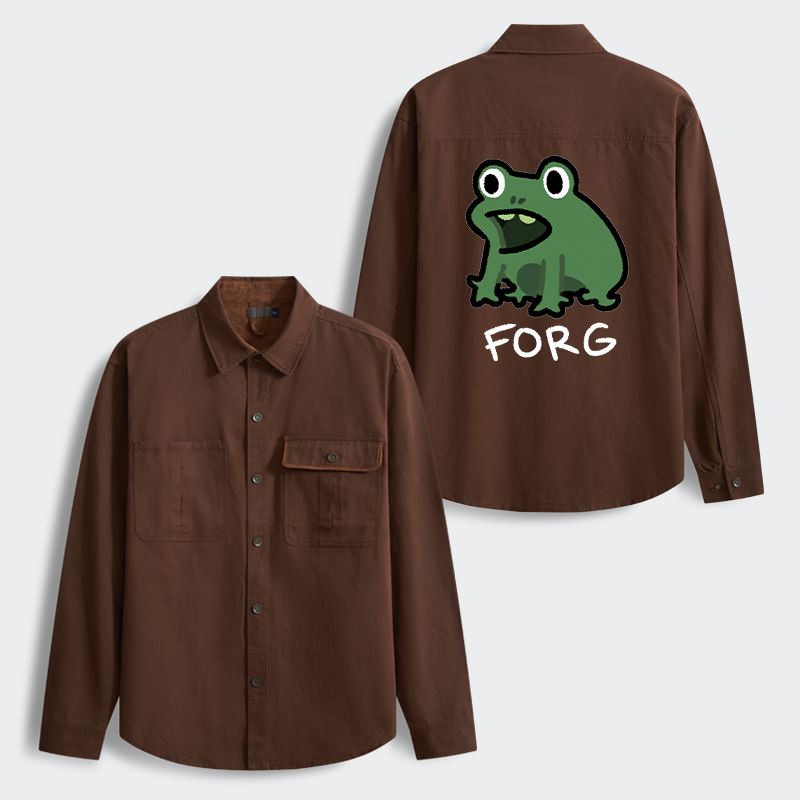 Tokyo-Tiger Funny Forg Japan Men's Corduroy Work Jacket